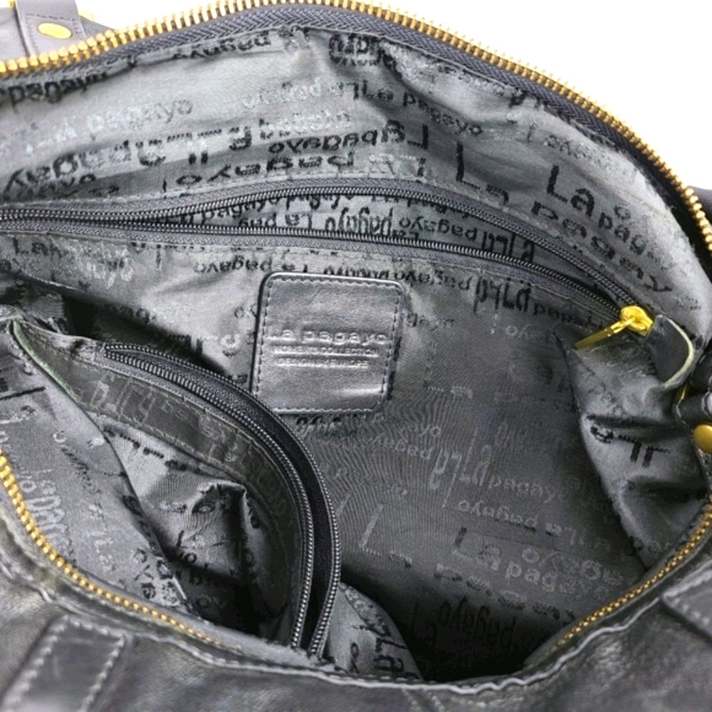 La Pagayo Rockstud Double Flip Leather Bag - Picture 6 of 9